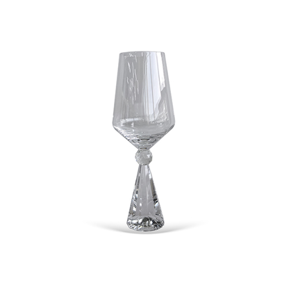 Set of 6 wine glasses Crystal base for wine Clear 595ml