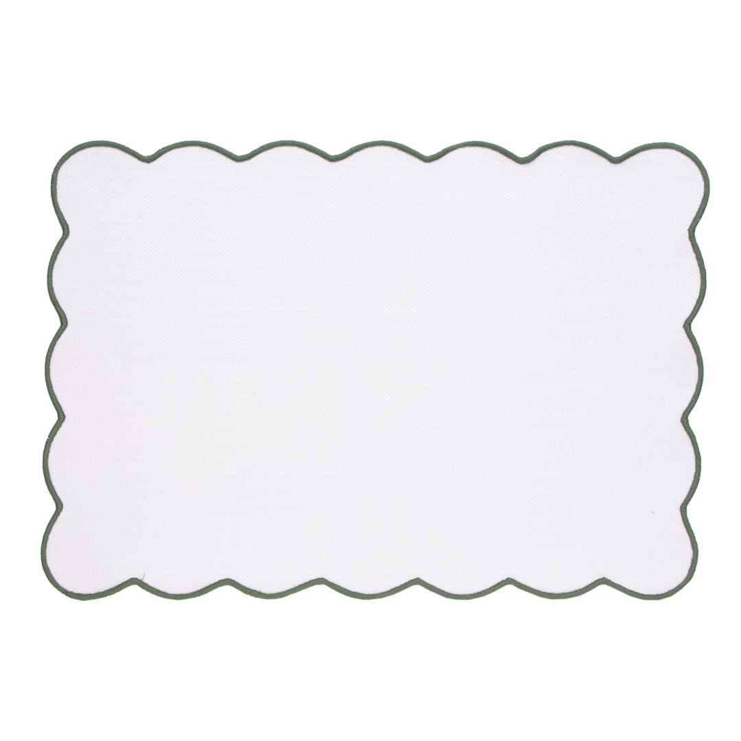 Rectangular placemat Cloud Polyester White 30x45