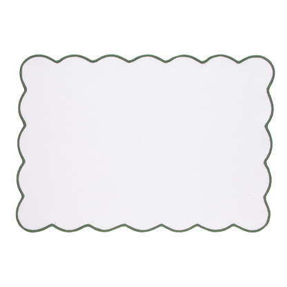 Rectangular placemat Cloud Polyester White 30x45