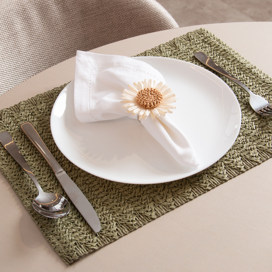 Rectangular placemat Elvea Paper Green 45x30