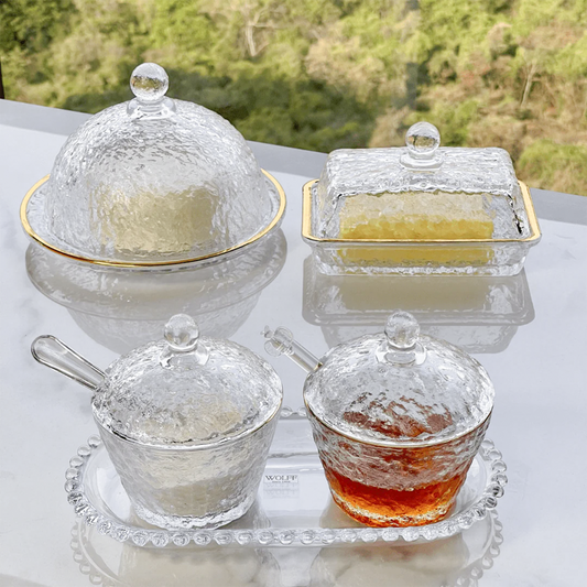 Tabletop set Crystal Hammered Petra 5 Pieces