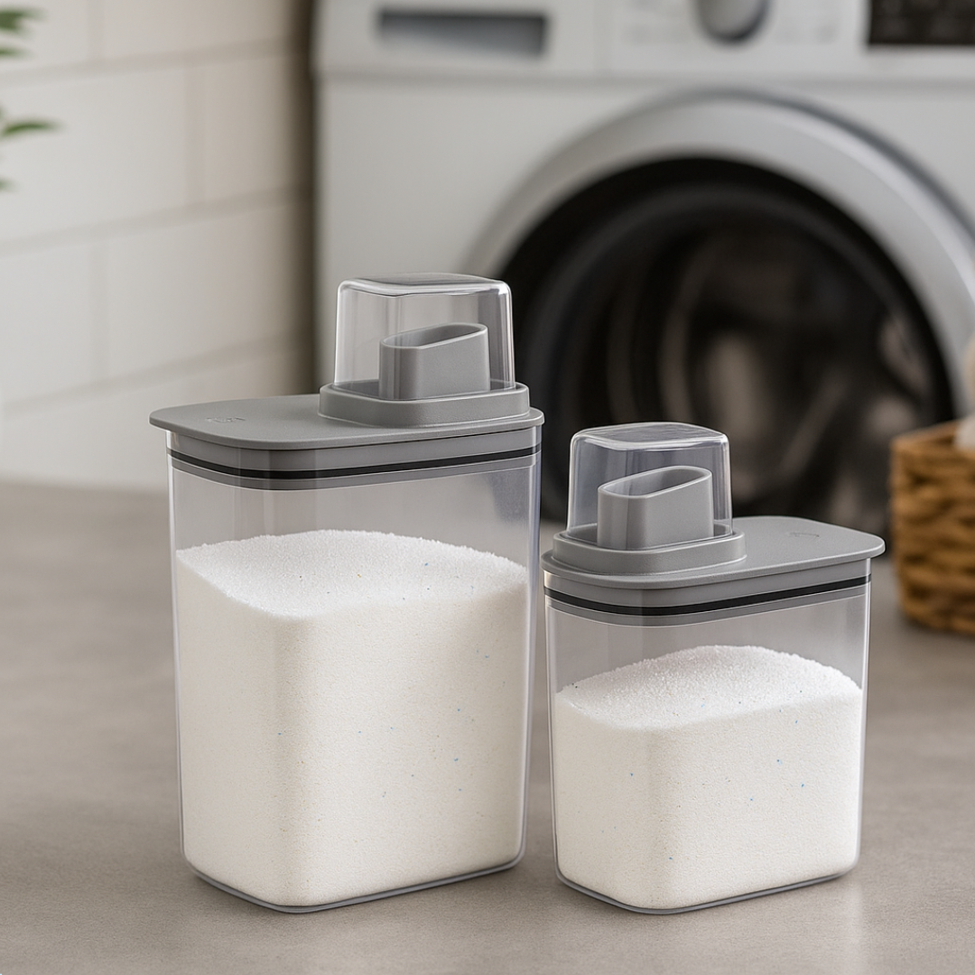 Organized laundry set Flow Lead gray 7 Pieces