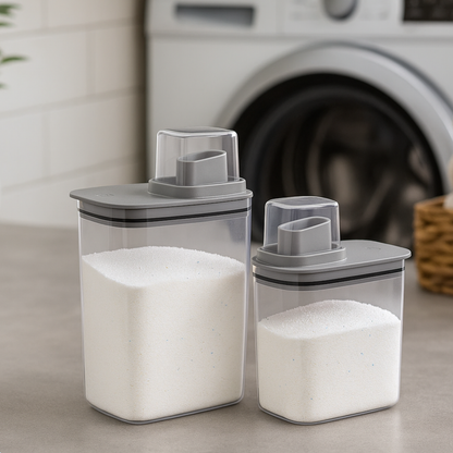 Organized laundry set Flow Lead gray 7 Pieces