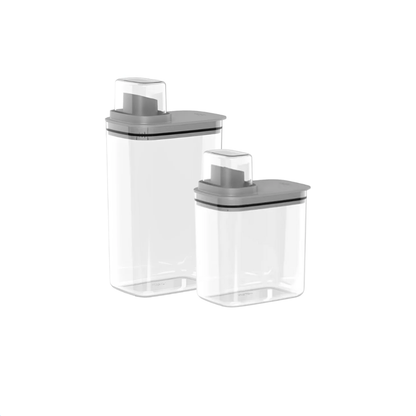 Kit 2 Containers Hermético Flow Lead gray