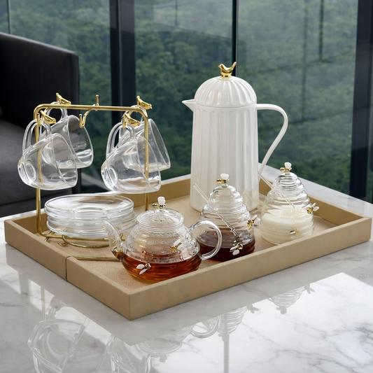 Afternoon coffee set Premium Gold 7 Pieces