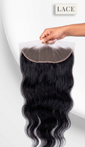 Lace wig de cabelo natural corte reto