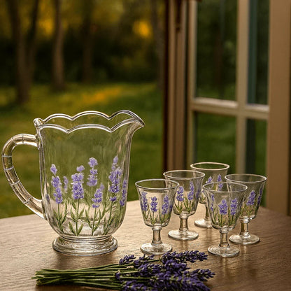 Tabletop set of Crystal Lavender 15 Pieces