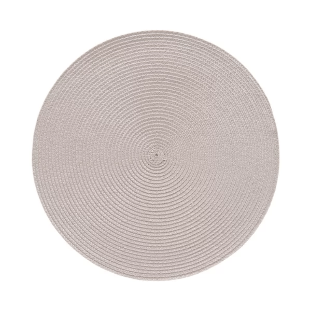 Individual round placemat Luna Vanilla 38cm