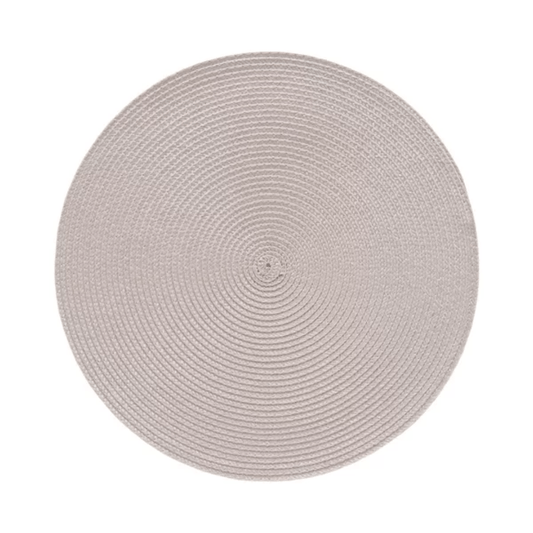 Individual round placemat Luna Vanilla 38cm
