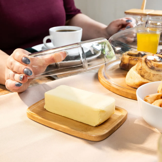 Bamboo butter dish Brisa 16,5cm