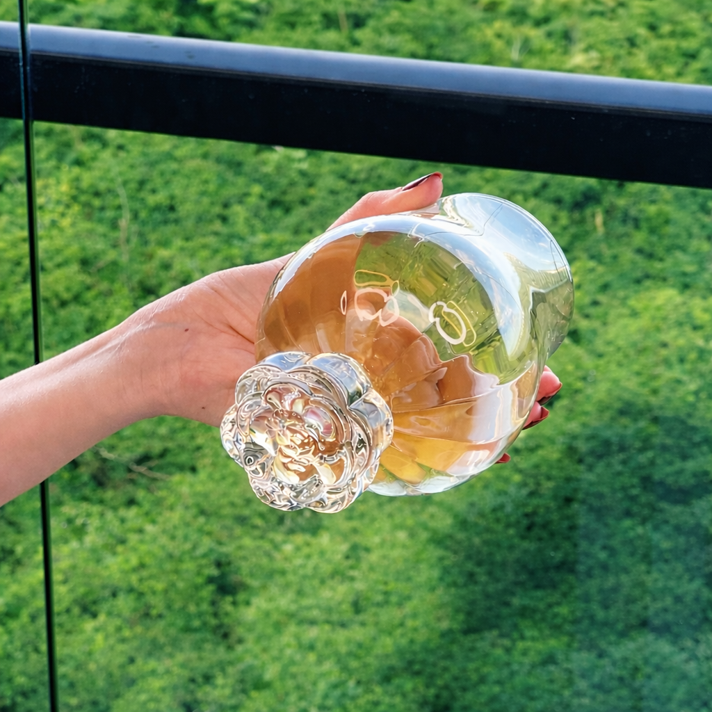 Stemless wine glass for wine Glass with base Diamond White 600ml