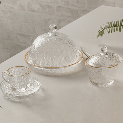 Tabletop set Crystal Hammered Petra 5 Pieces