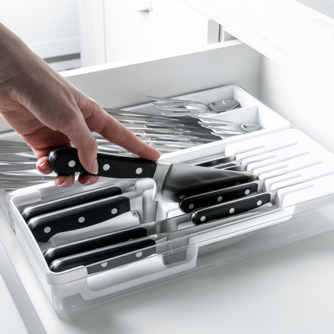 Knife organizer Clear White 37,5cm