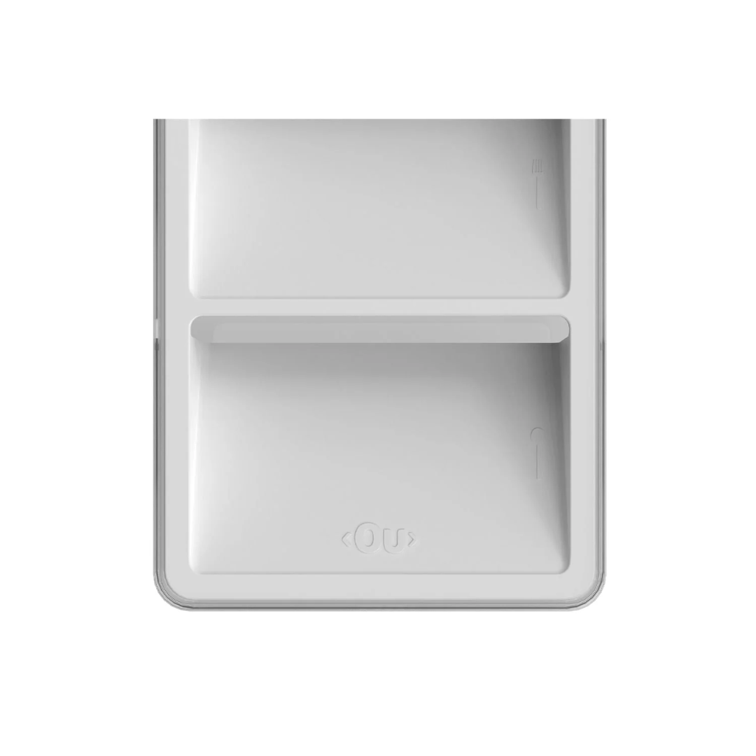 Flatware organizer Drawer Clear White 37,5cm