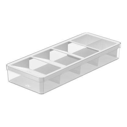 Flatware organizer Drawer Clear White 37,5cm
