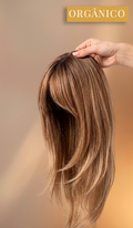 Peruca wig tamanho médio orgânica fibra premium