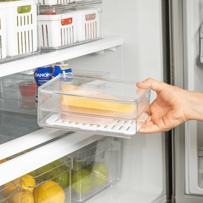 Kit 2 Double cold cuts container Clear Natural