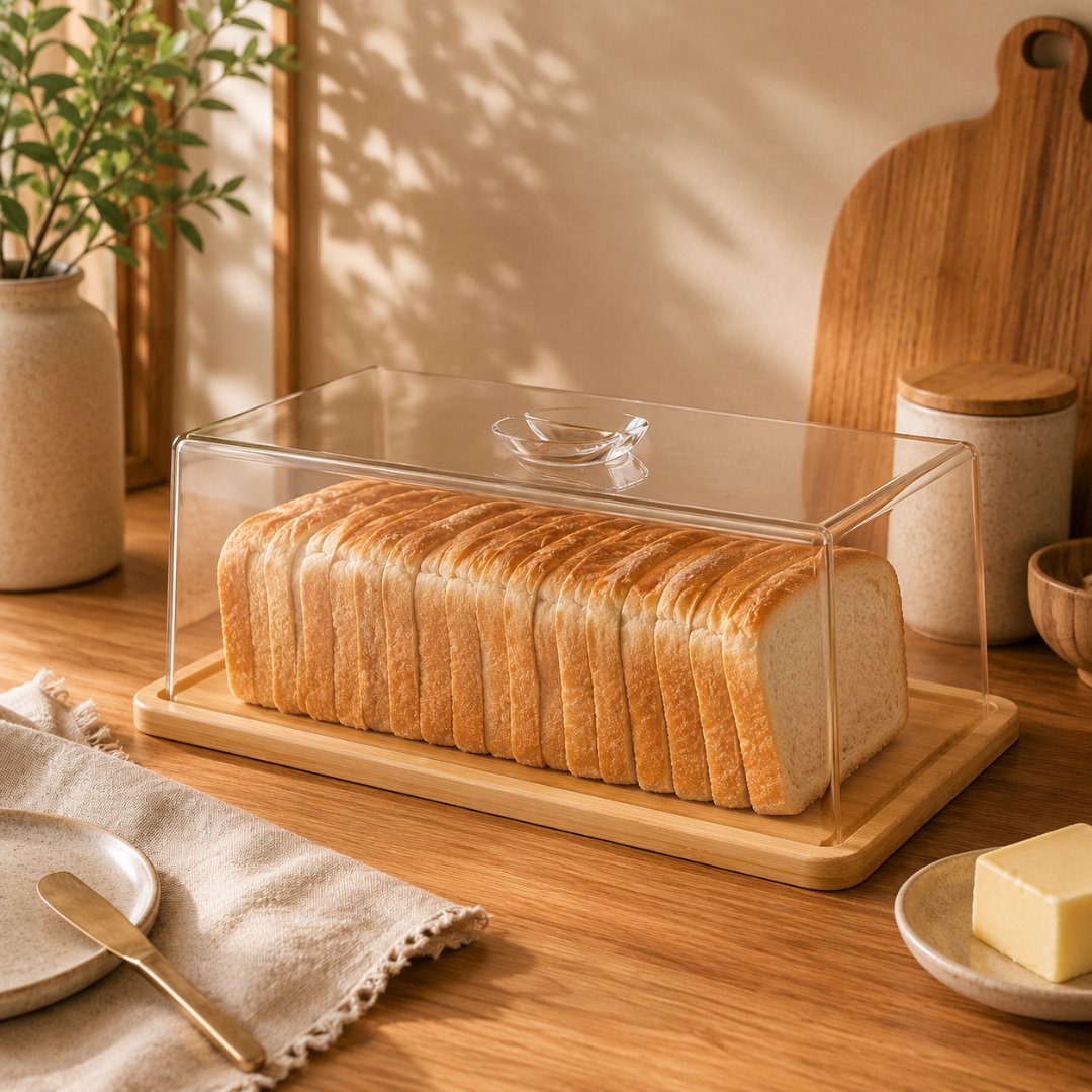 Bread box Rectangular in bamboo Brisa 37,2cm