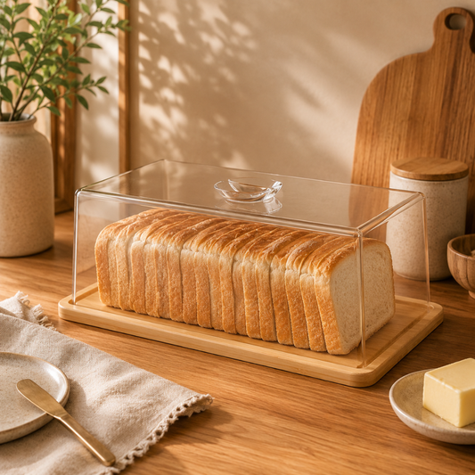 Bread box Rectangular in bamboo Brisa 37,2cm