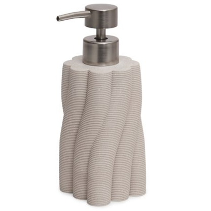Liquid soap dispenser Polyresin 3D Gray 18cm