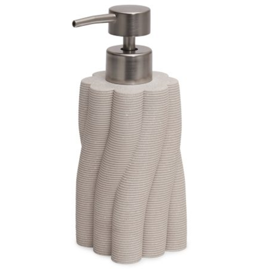 Liquid soap dispenser Polyresin 3D Gray 18cm