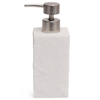 Liquid soap dispenser Polyresin White with metal pump