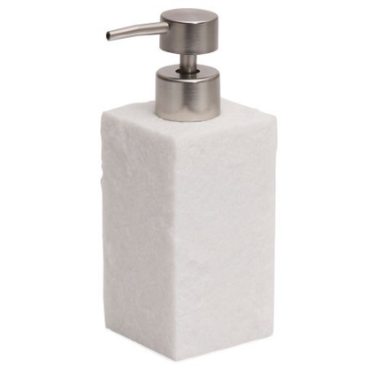 Liquid soap dispenser Polyresin White with metal pump