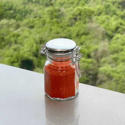 Kit 6 Spice rack Glass and Metal Chrome