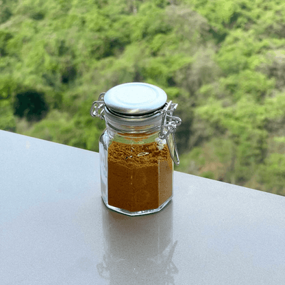 Kit 4 Spice rack Glass and Metal Chrome