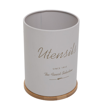 Utensil holder of Metal Olina Off-white 13cm