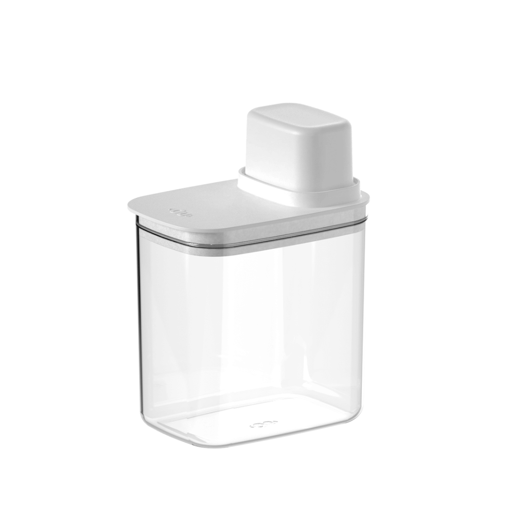 Airtight container with measuring lid Drop White 1,5L