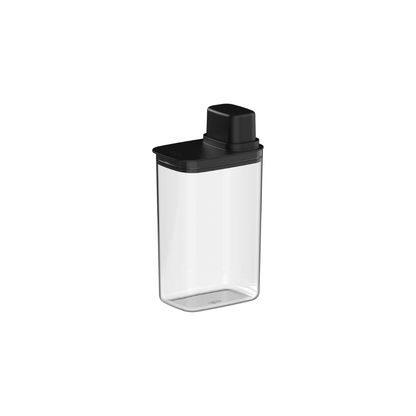 Airtight container with measuring lid Drop Black 2,3L