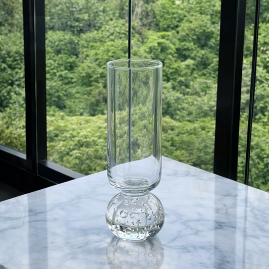 Stemless wine glass for champagne Glass with base Sphere Clear 250ml
