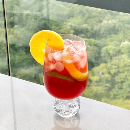 Stemless wine glass for wine Glass with base Sphere Clear 540ml