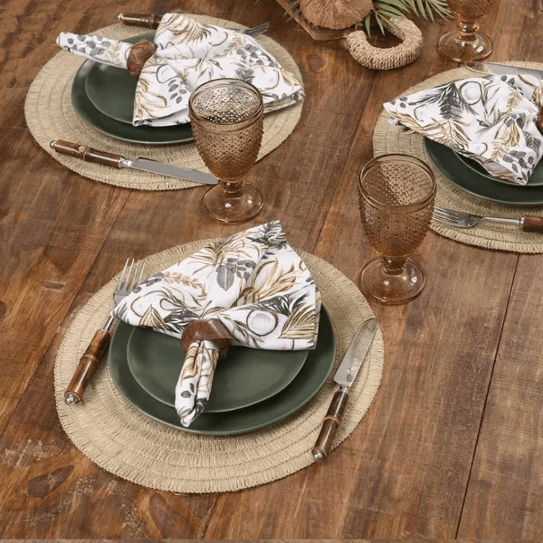 Individual round placemat Vienna Natural 38cm