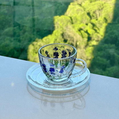 Tabletop set of Crystal Lavender 15 Pieces