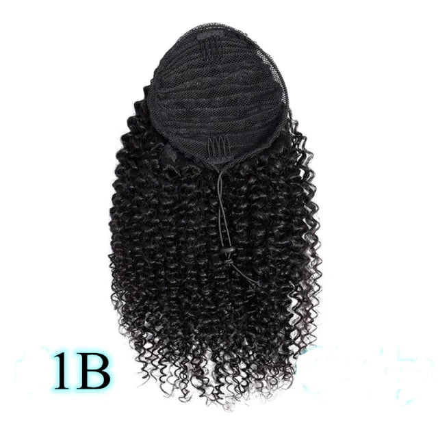 Rabo de Cavalo Coque puff crespo cabelo natural