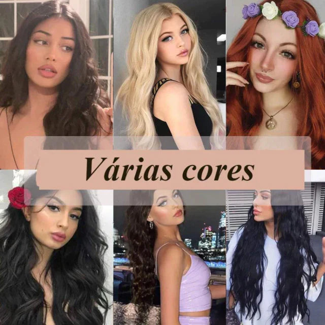 Peruca wig longa orgânico premium