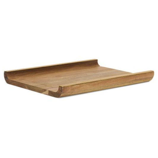 Wooden tray and Metal Brown 45,5cm