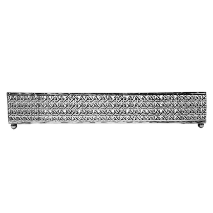 Metal tray Versailles with mirror Silver 38cm