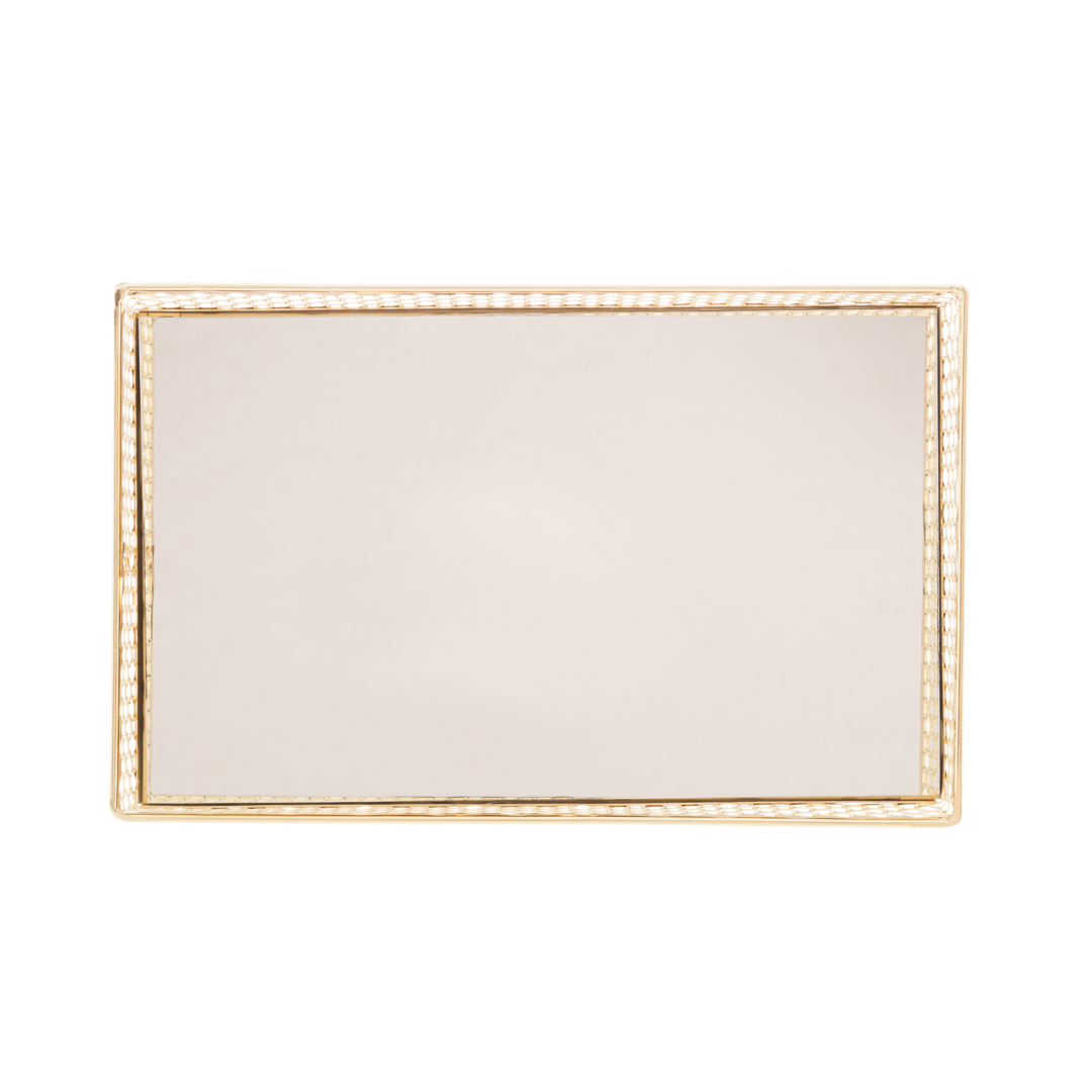 Metal tray Barcelona Mirrored Gold 21cm