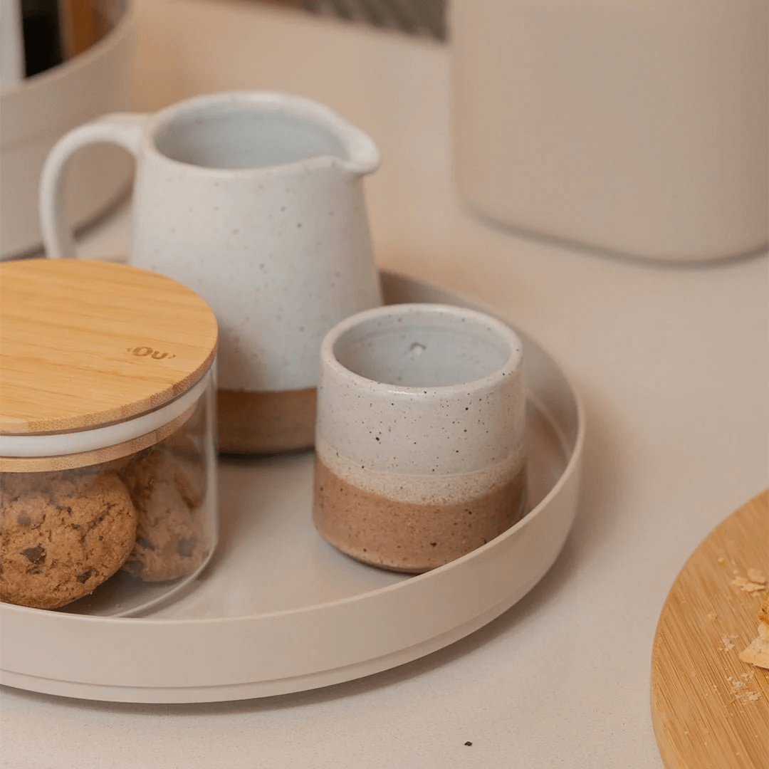 Rotating organizer Lume Plastic Beige 25,5cm
