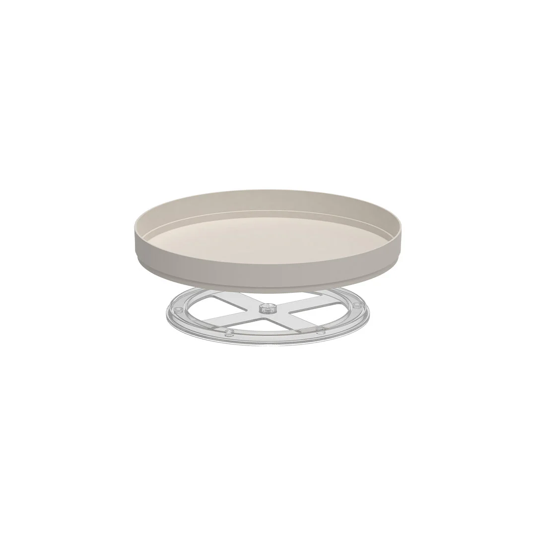 Rotating organizer Lume Plastic Beige 25,5cm