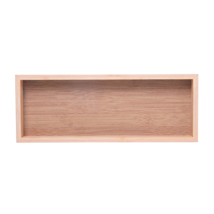 Rectangular tray in bamboo Nature 28cm