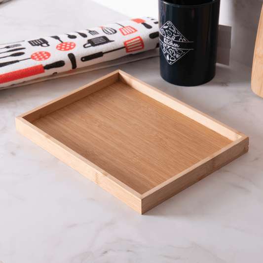 Rectangular tray of Bamboo Nature 33cm