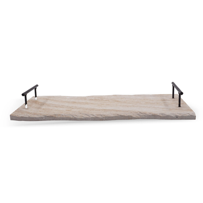 Tray Rustic in metal and Wood 40cm