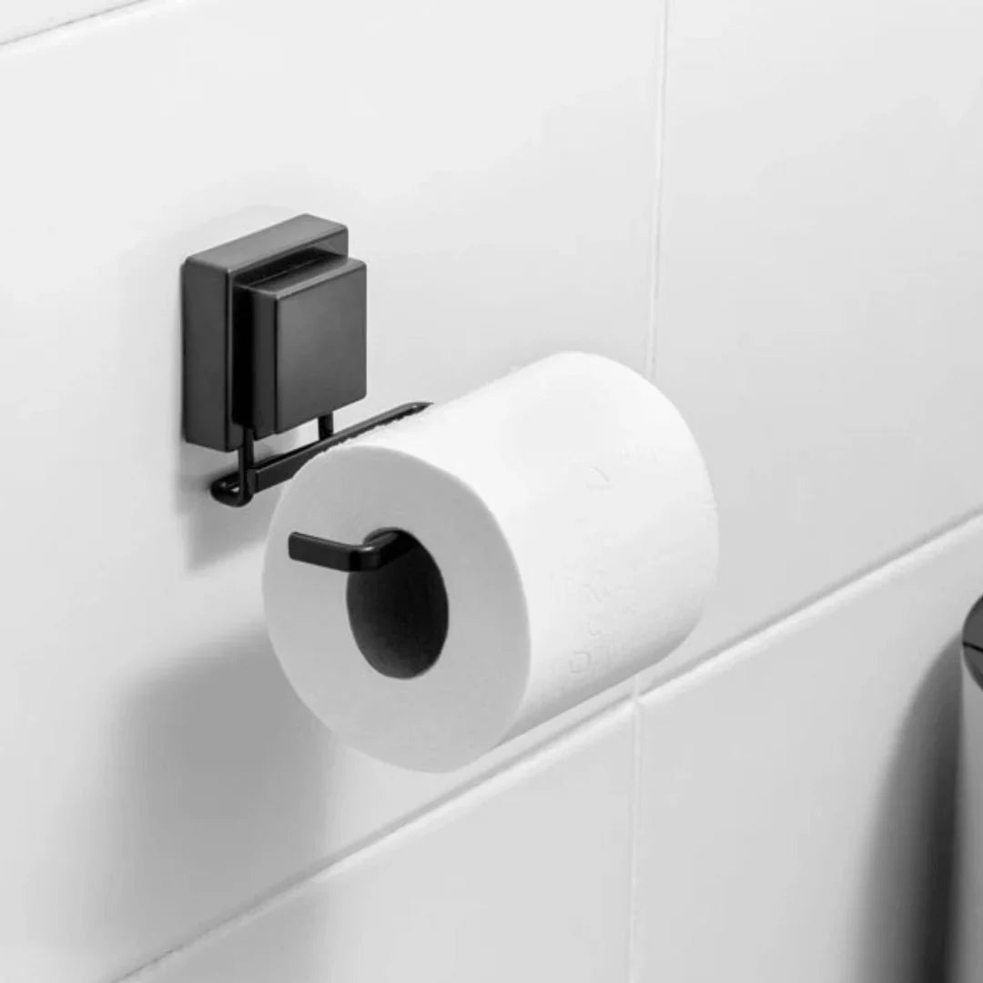 Bathroom accessory set Suction cup mount Matte black 3 Pieces