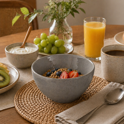 Bowl Ceramic Organic Bruma 558ml