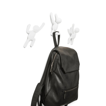 Buddy Set Wall hook rack White - 3 Pieces