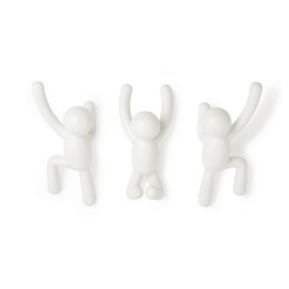 Buddy Set Wall hook rack White - 3 Pieces